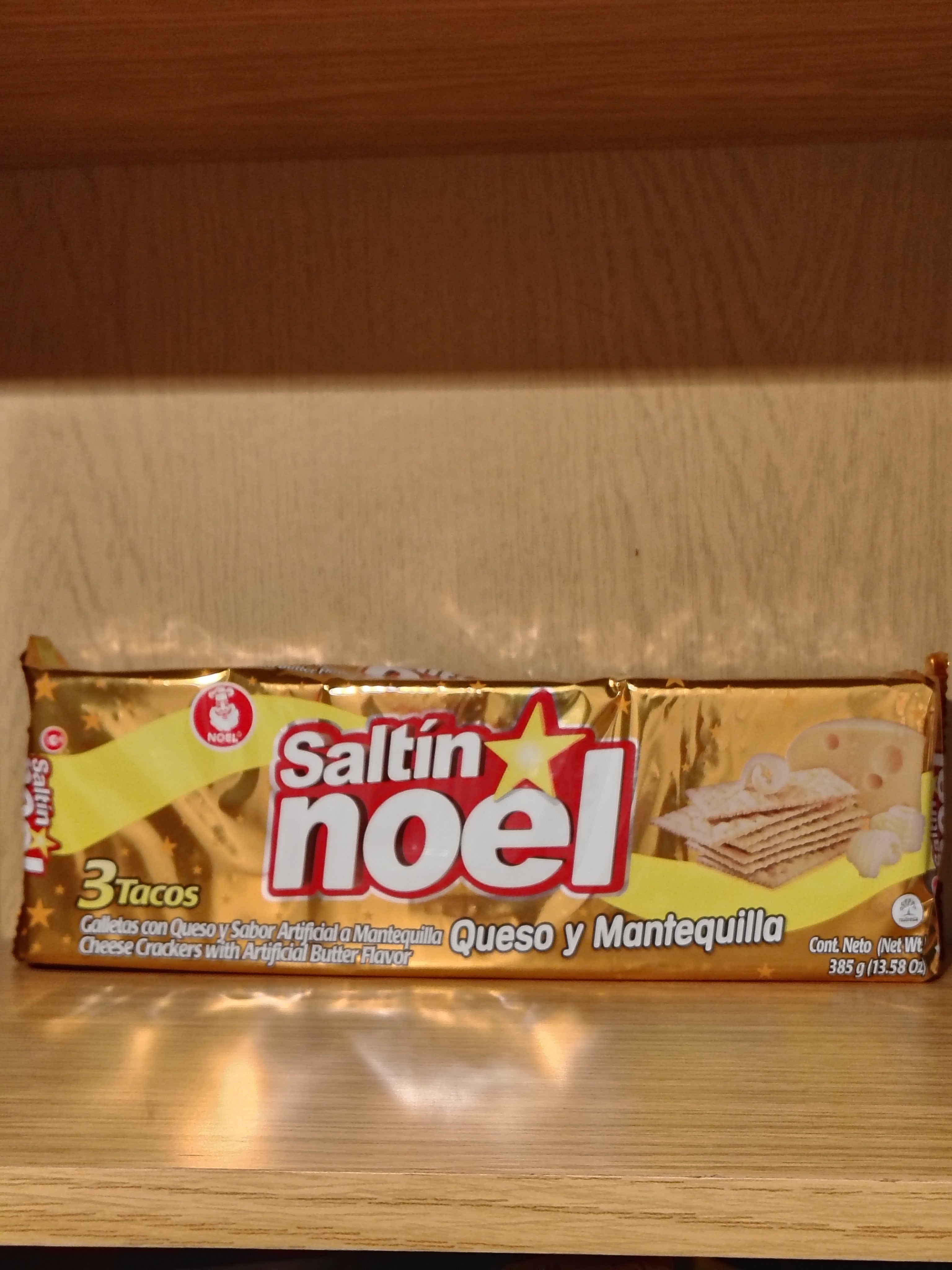 Galletas Saltín Noel Queso y Mantequilla 385 g