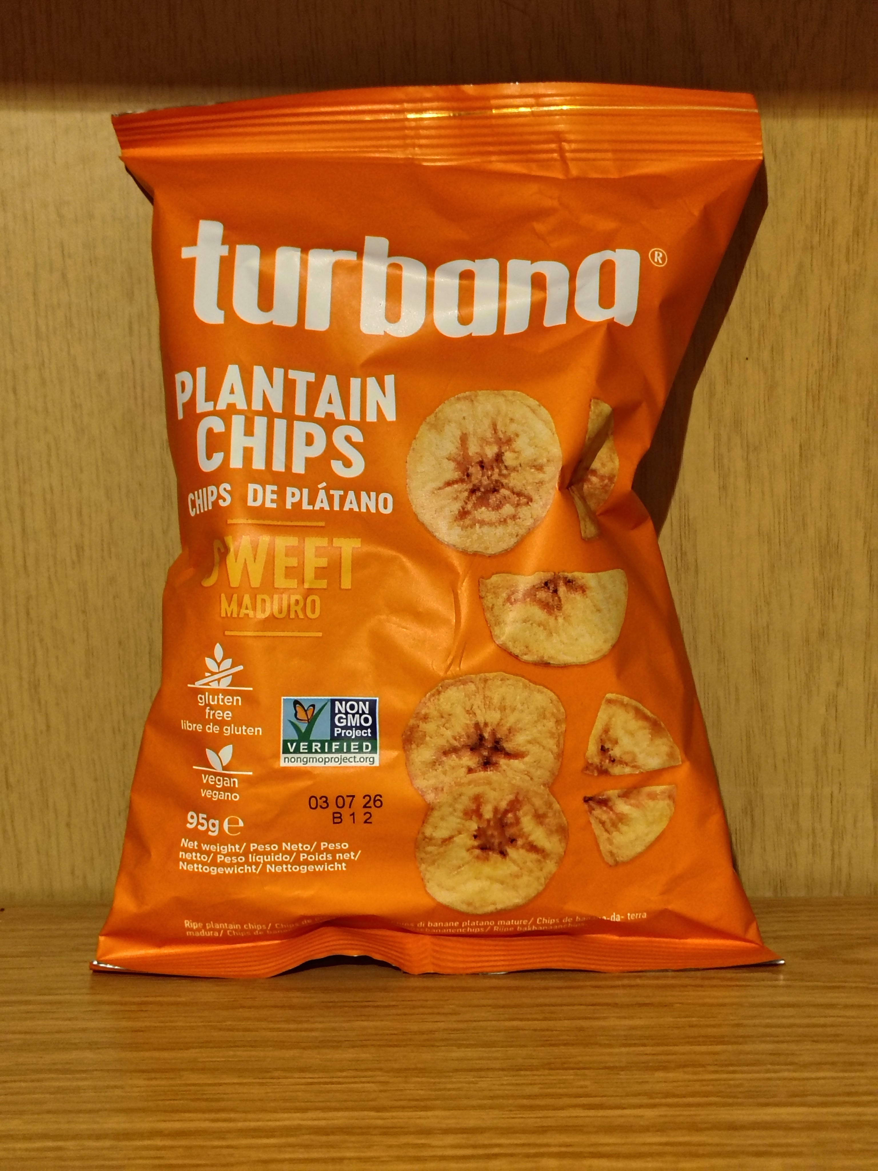 Chips de Plátano Maduro Turbana Sweet 95 g