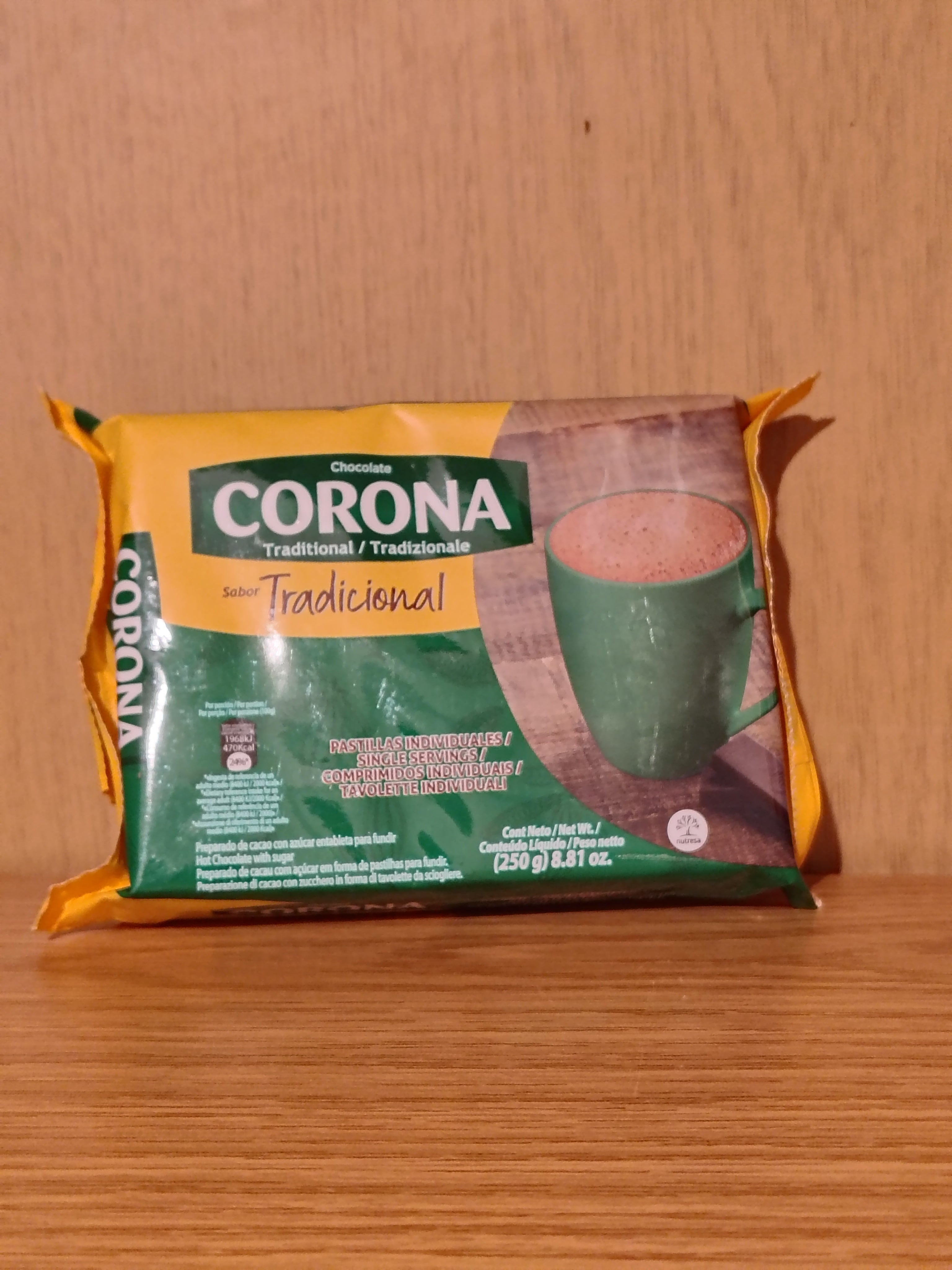 Chocolate Corona Tradicional 250 g